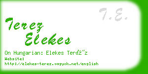 terez elekes business card